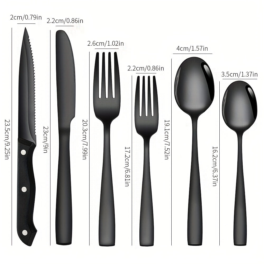48-Piece Stainless Steel Flatware Set