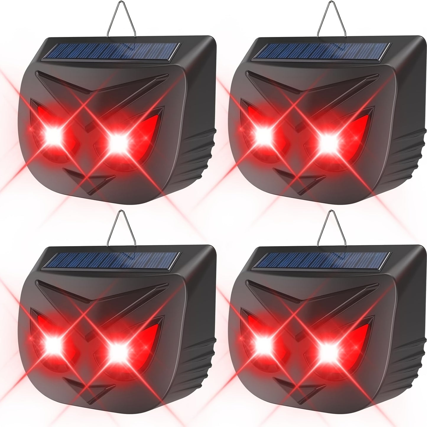 4-Pack Solar Animal Repeller - Predator Lights for Chicken Coop Protection