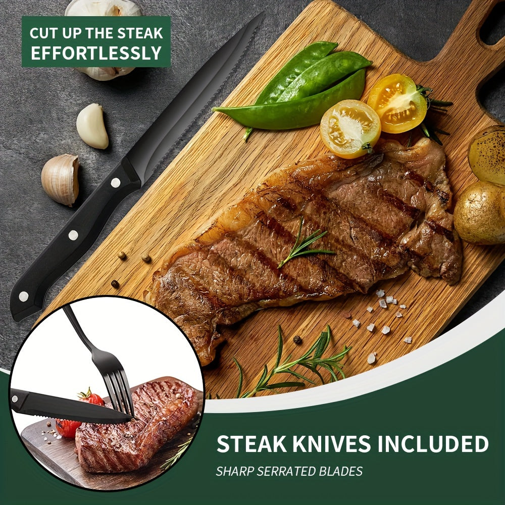 48-Piece Stainless Steel Flatware Set