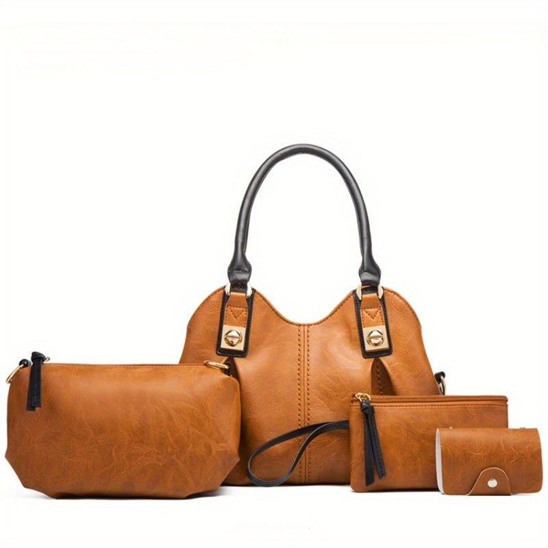4-Piece Vintage Handbag Set