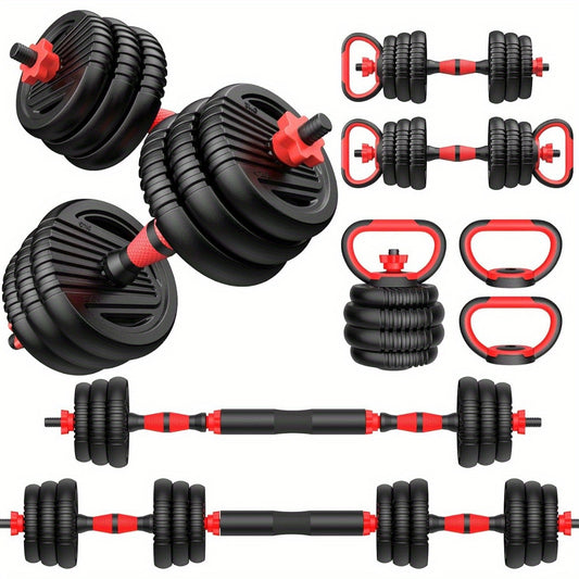 Adjustable Dumbbell Set 70-90lbs - 4-in-1 Home Gym Weight Set