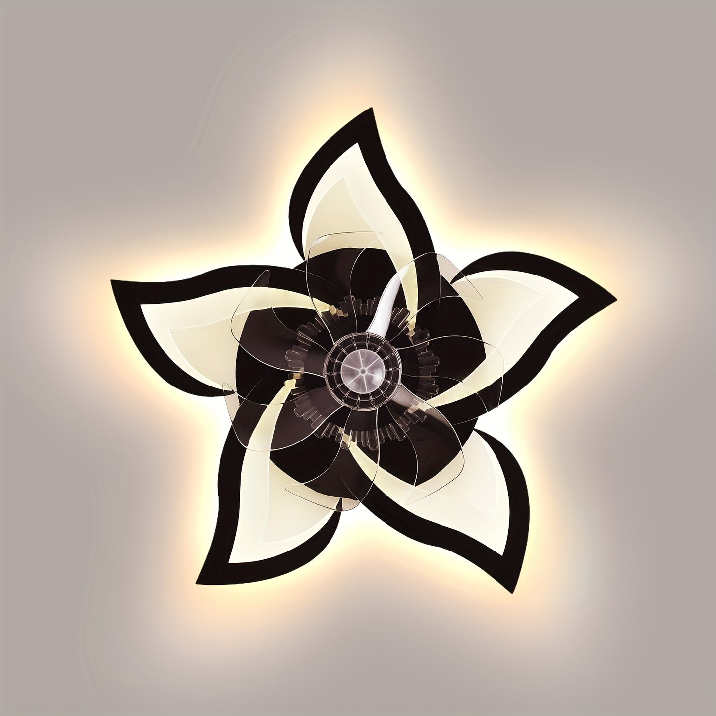 27" Low Profile Ceiling Fan with Light | 6 Speeds, 3 Color Dimmable Remote & App