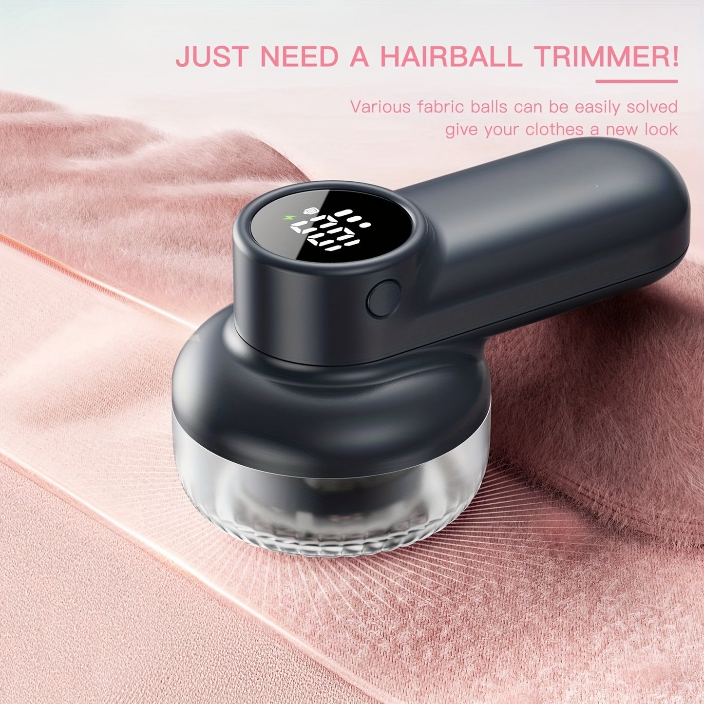 Rechargeable Fabric Shaver - Electric Lint Remover for Clothes & Furniture