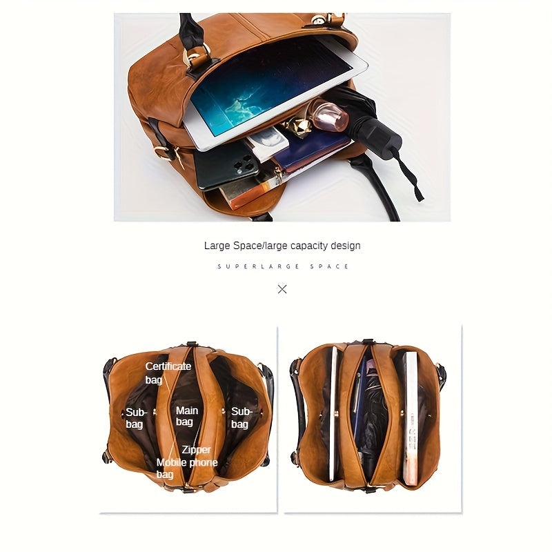 4-Piece Vintage Handbag Set