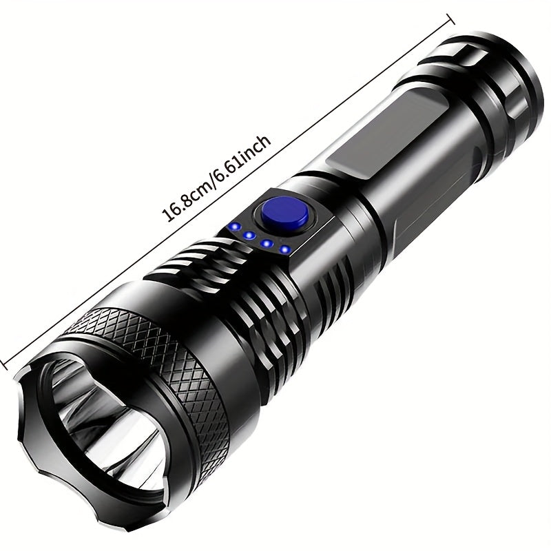 Rechargeable LED Flashlight - 5 Modes Powerful Handheld Tactical Light