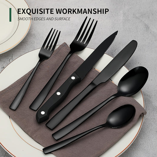 48-Piece Stainless Steel Flatware Set
