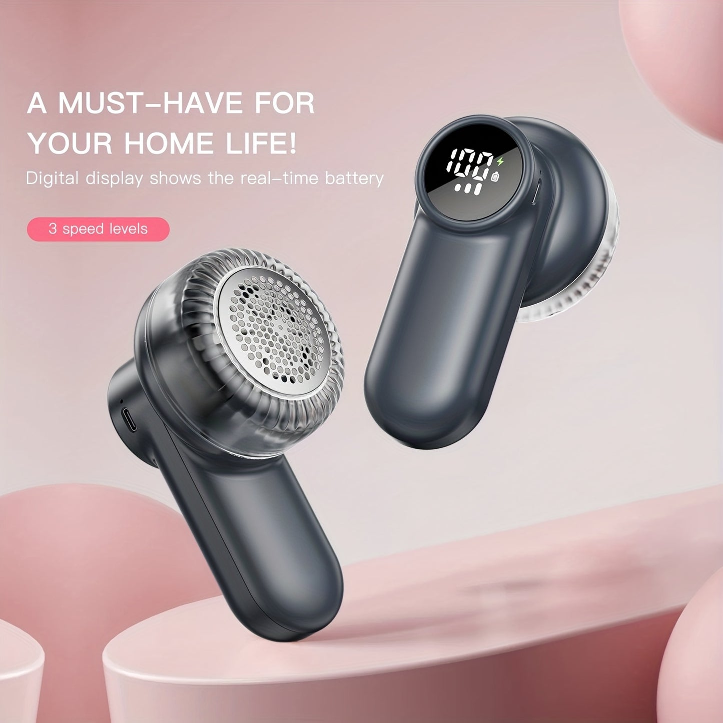 Rechargeable Fabric Shaver - Electric Lint Remover for Clothes & Furniture