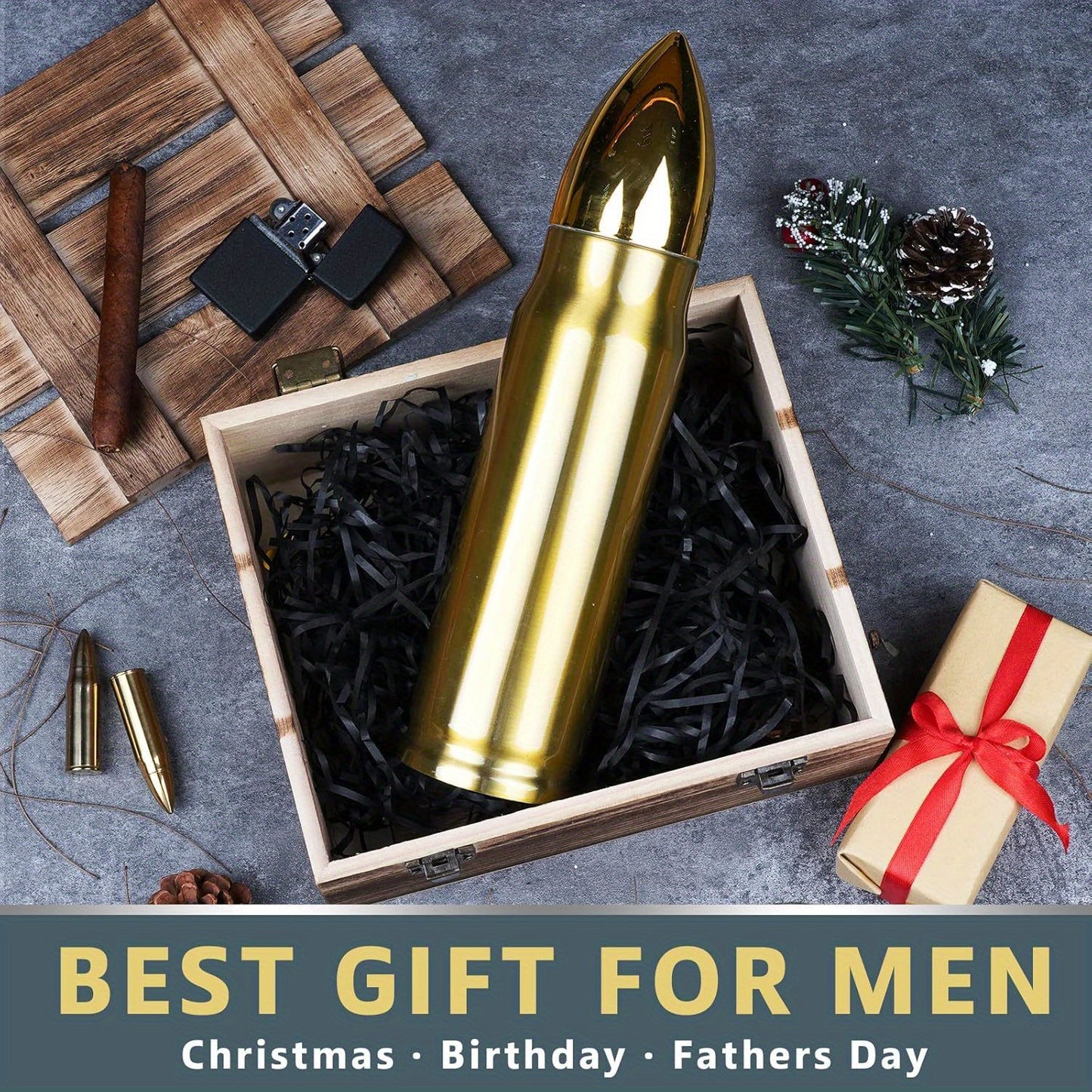 Stainless Steel 17 Oz. Bullet Water Bottle