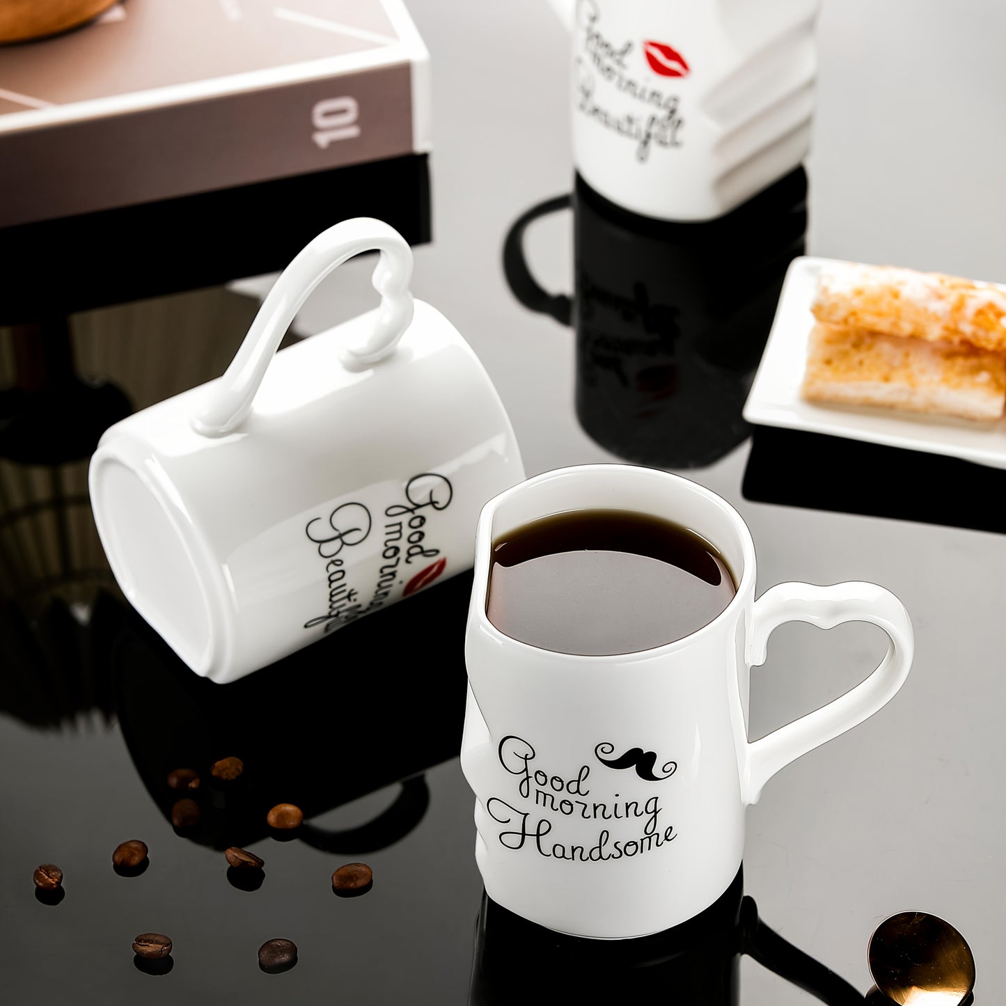 2pcs,  Ceramic Mug,