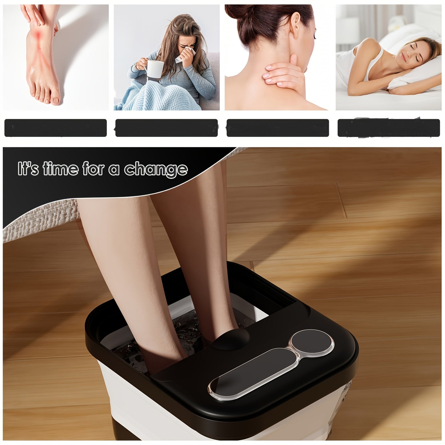 Collapsible Foot Spa Massager