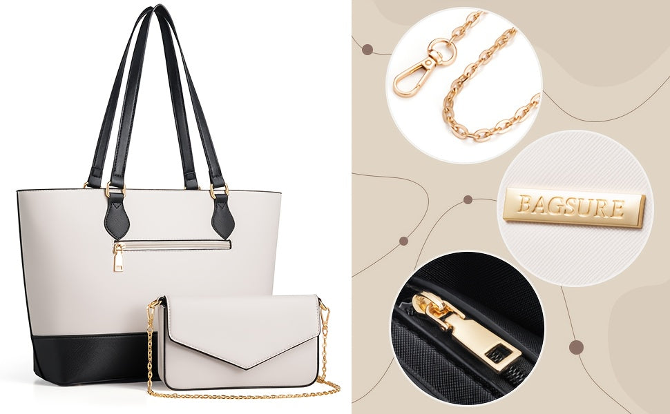 4-Piece Fashion Handbag Set with Wallet