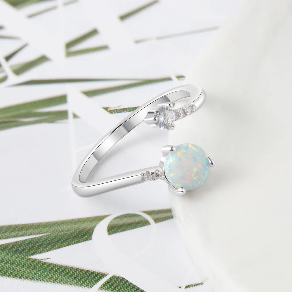 Sterling Silver White Opal Jewelry Sets