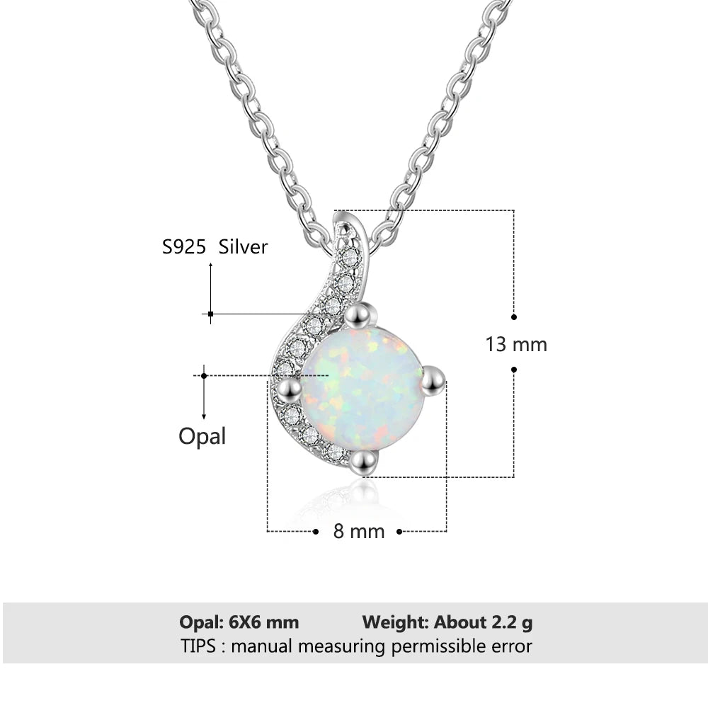 Sterling Silver White Opal Jewelry Sets