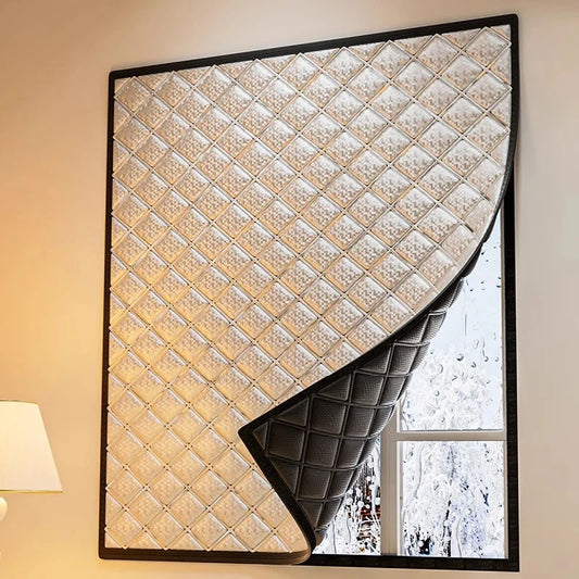 Thermal Insulated Curtains - Blackout Soundproof Energy Saving Window Drapes