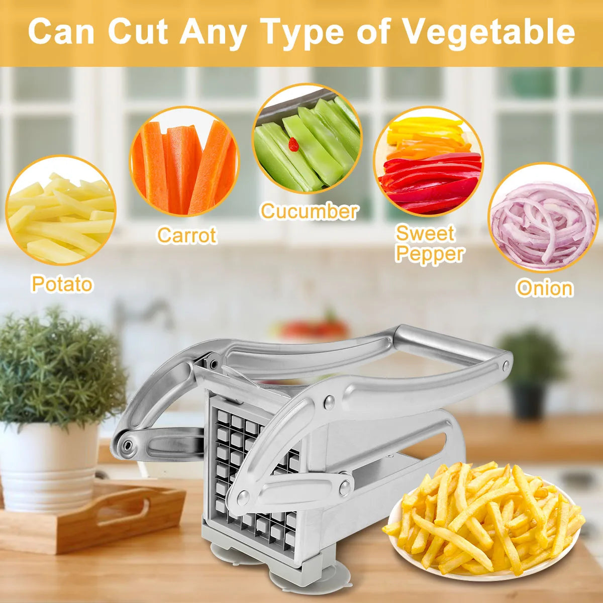 French Fry Cutter Stainless Steel