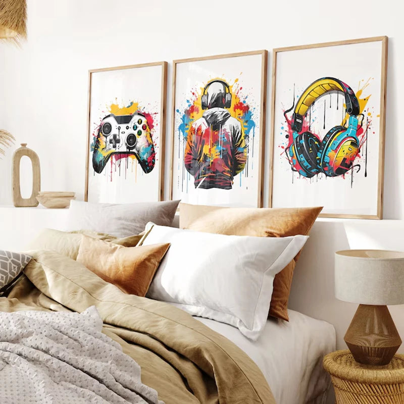 Canvas Gaming Prints Poster Set
