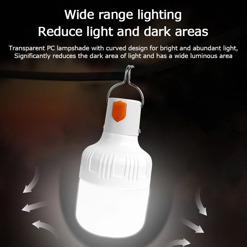 Rechargeable LED Indoor Outdoor Emergency Hookup Portable Lights