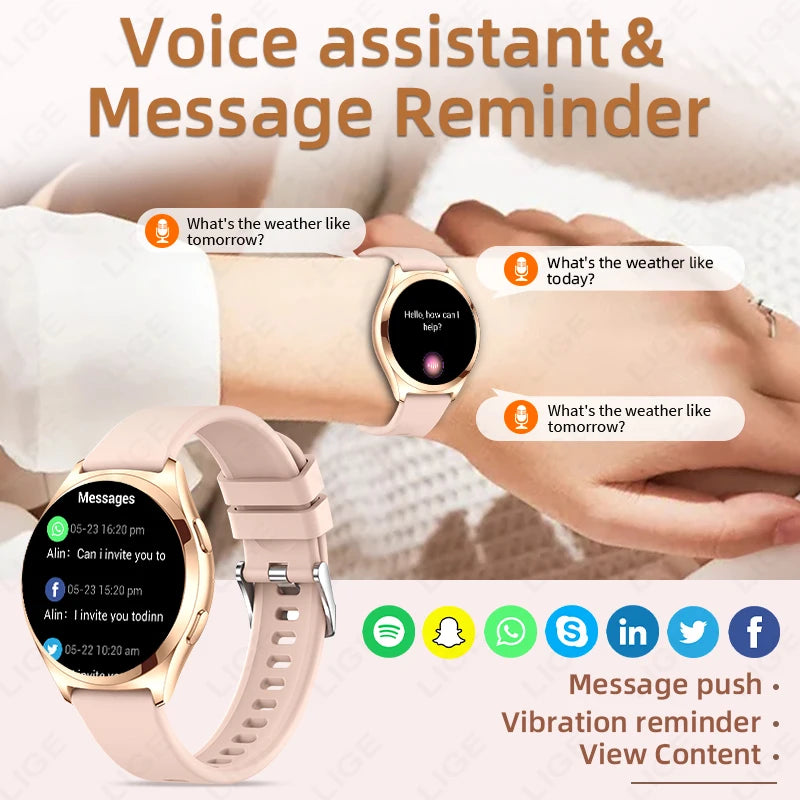 Women's Smart Watch - 1.27" HD Bluetooth Call Fitness Tracker