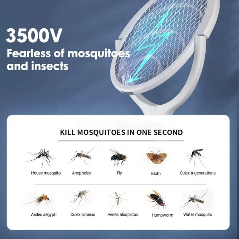 Electric Mosquito, fly Swatter 5 In 1 Fast Charging Racket