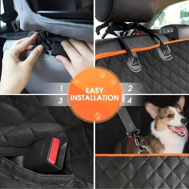 Dog Car seat Cover, Waterproof, Scratch-Resistant Hammock