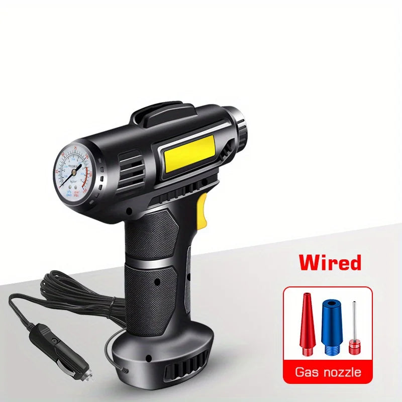 Portable Car Air Compressor with LED Light