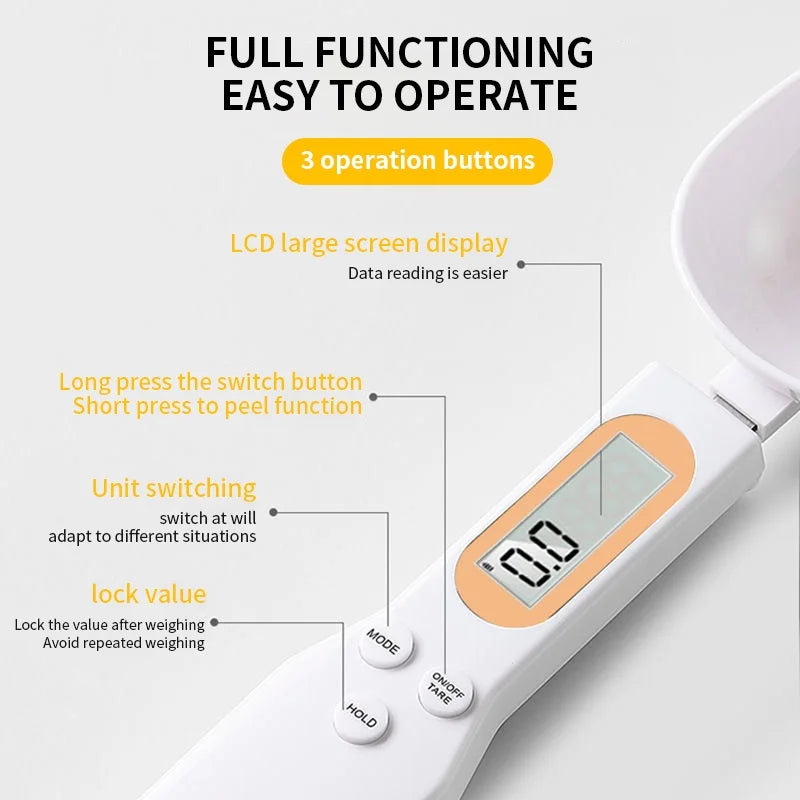 Digital Mini Spoon Scale - Precision Kitchen Measuring Tool