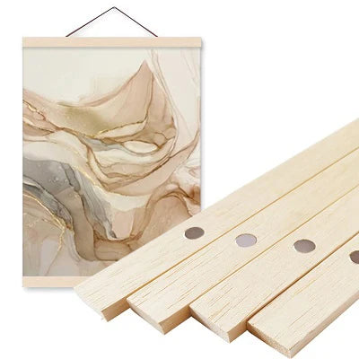 1PC Magnetic Wooden Picture Hanger Frame Photos Wall Art, Canvas, Prints, Paintings