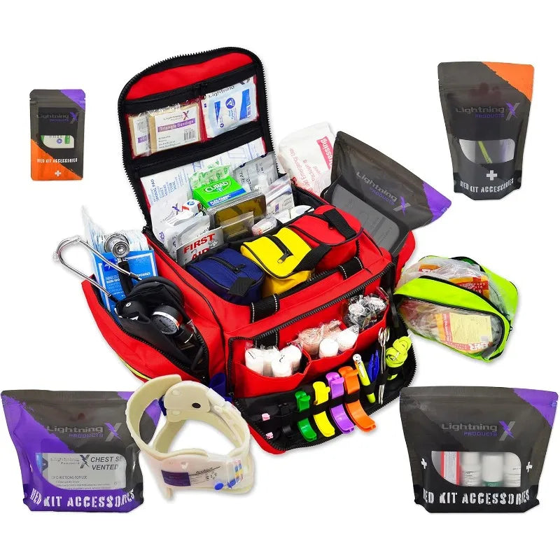 First Responder Trauma Bag Stocked w/Fill Kit