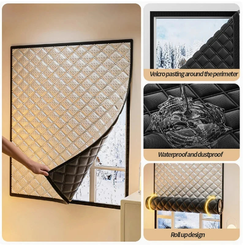 Thermal Insulated Curtains - Blackout Soundproof Energy Saving Window Drapes