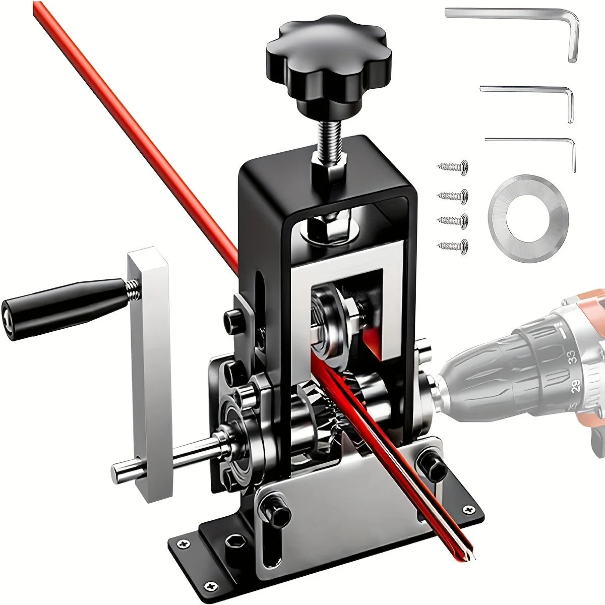 Wire Stripper Machine, Drill Powered & Hand-Cranked Quick Strip