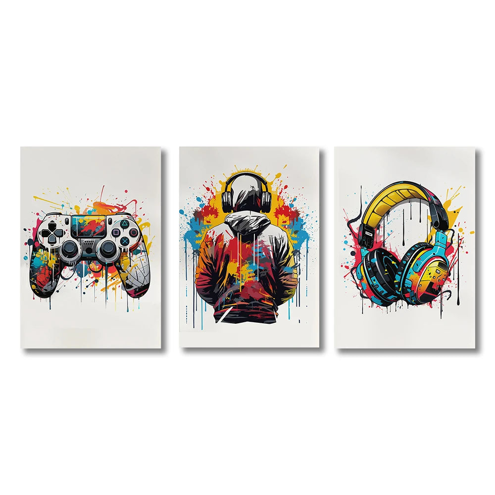 Canvas Gaming Prints Poster Set