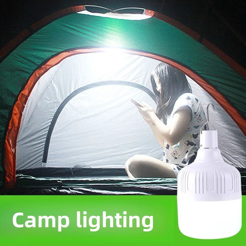 Rechargeable LED Indoor Outdoor Emergency Hookup Portable Lights