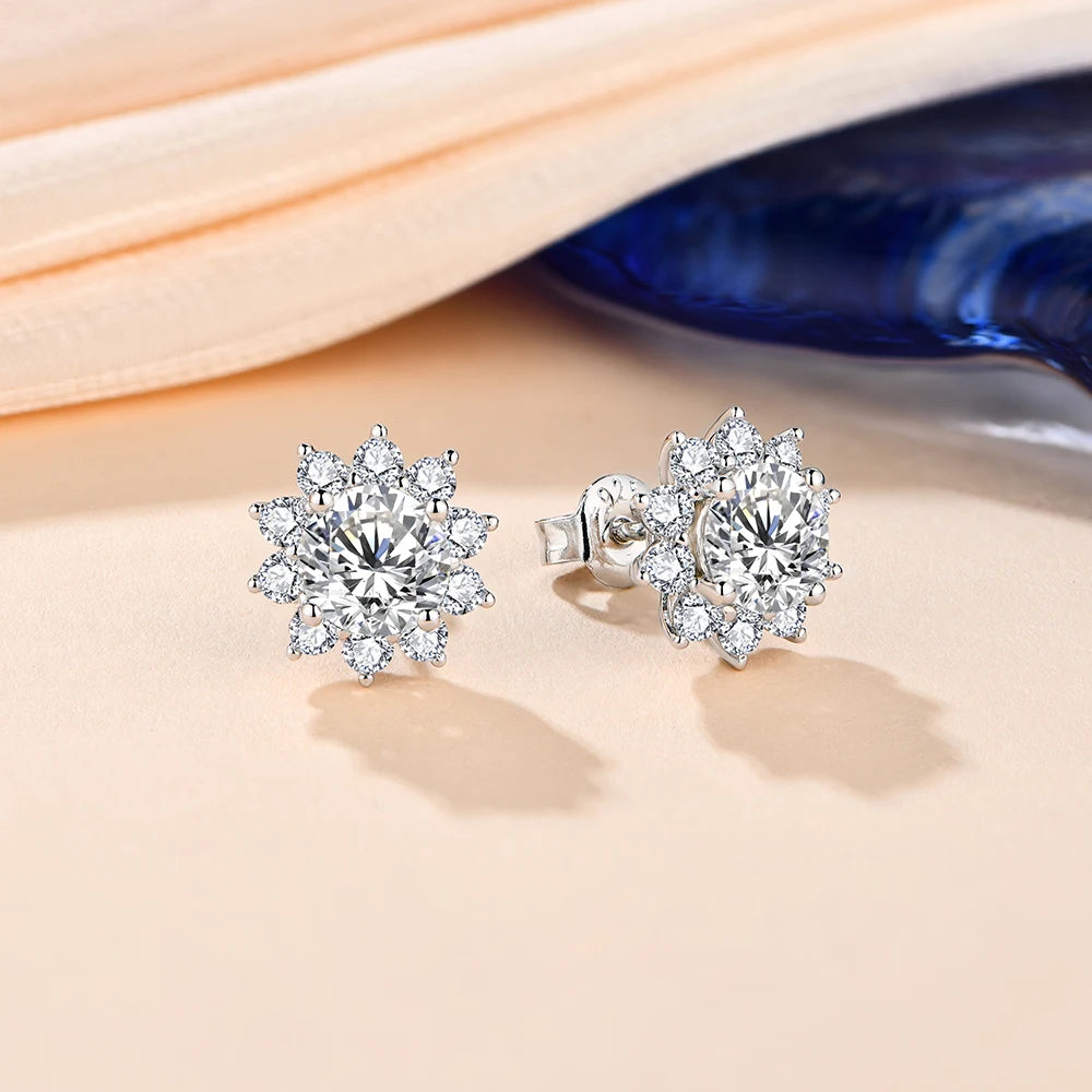 Snowflake Stud Earrings