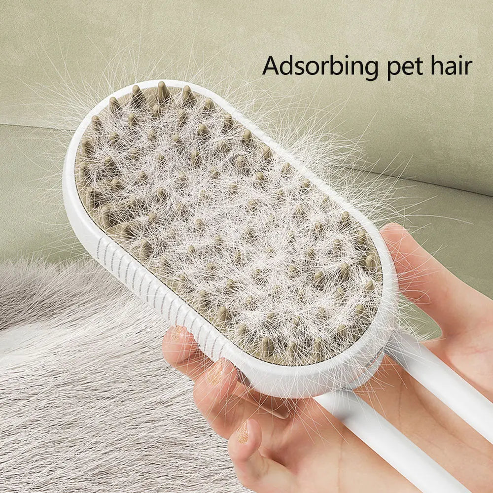 Pet 3 in1 Steamer Brush for Grooming