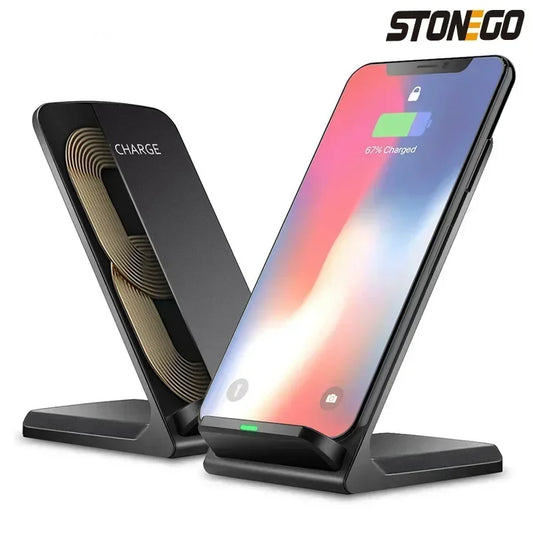 Wireless Charger Stand Fast Charging Dock Station Phone Holder