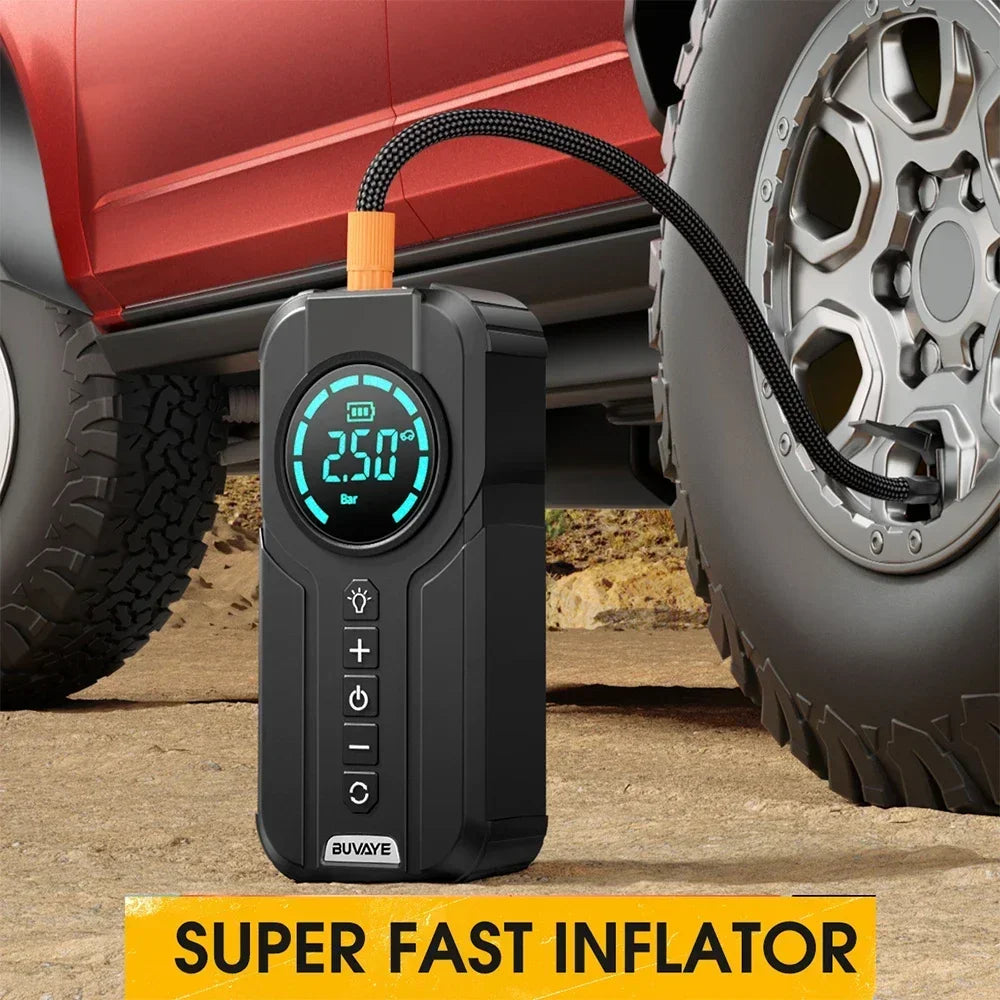 Multi-Function Car Jump Starter and Air Pump Auto Portable Battery Starter with EVA Bag