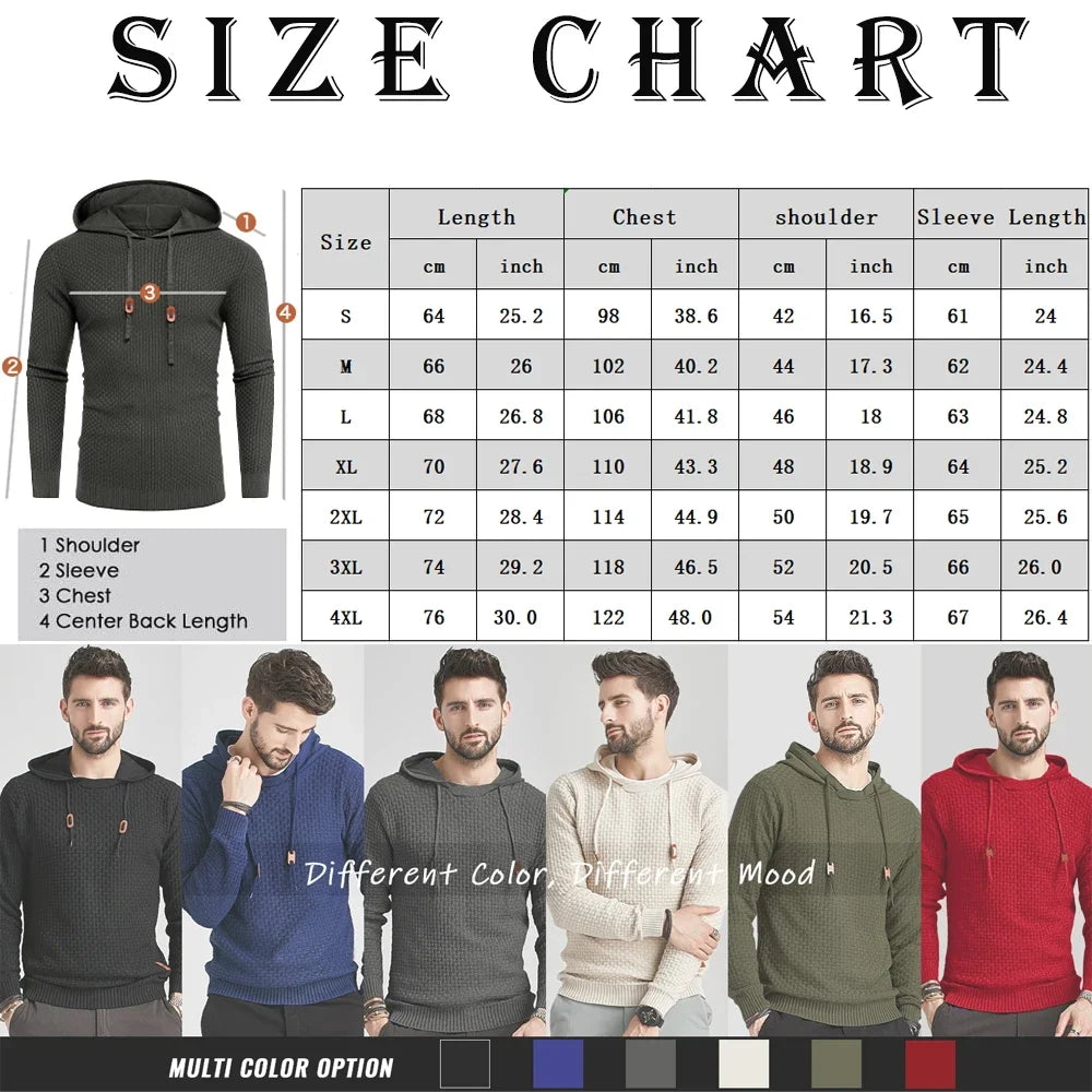 Men's Fashion Hooded Pullover