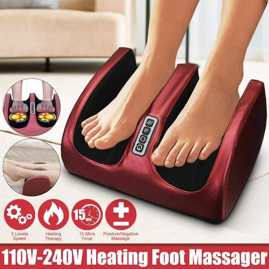 Foot Massager Heating Therapy, Kneading Roller Muscle Relaxation Pain Relief Foot Spa