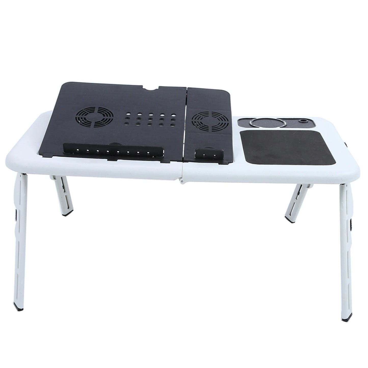 Laptop Folding Portable Desk Stand Tray with Cooling Fan