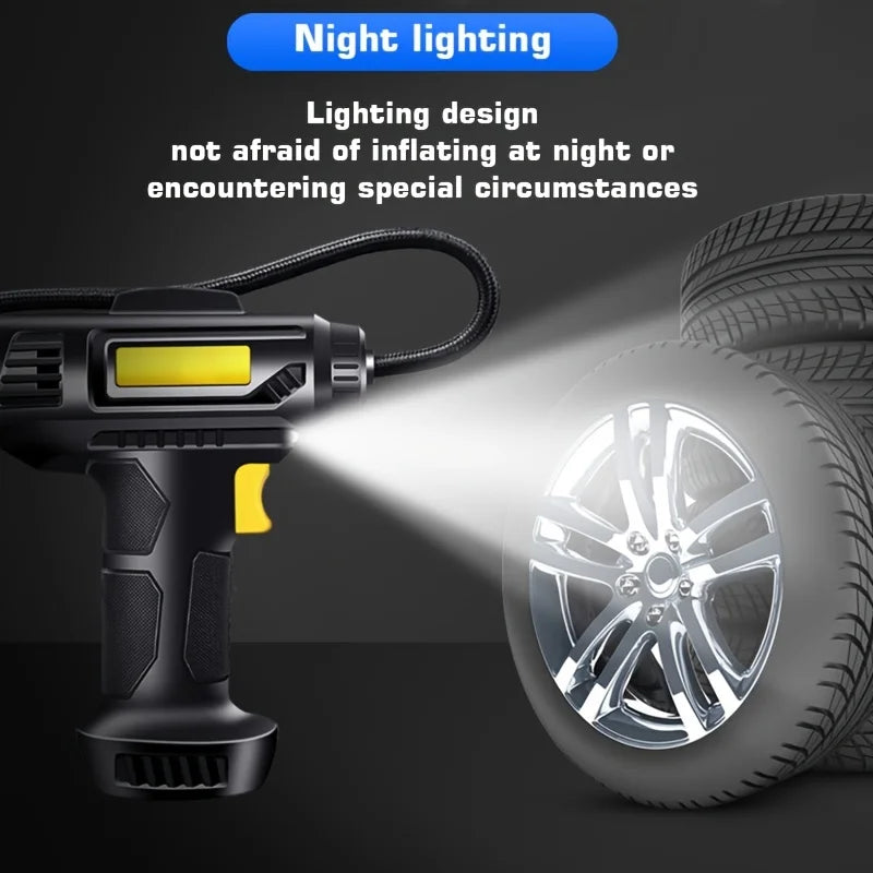 Portable Car Air Compressor with LED Light