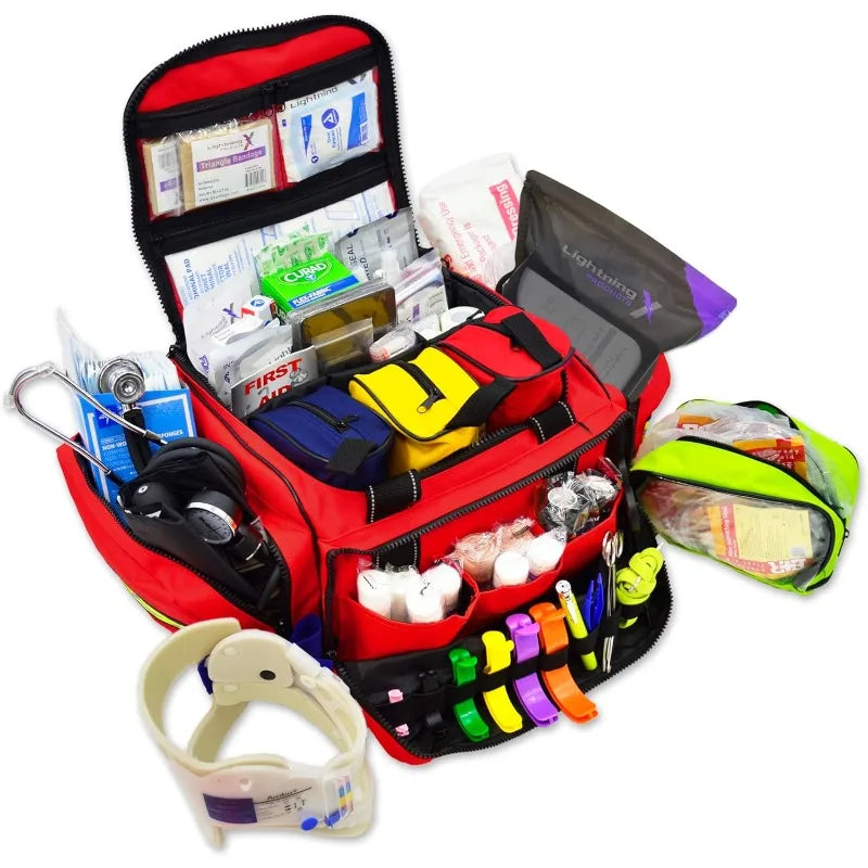 First Responder Trauma Bag Stocked w/Fill Kit