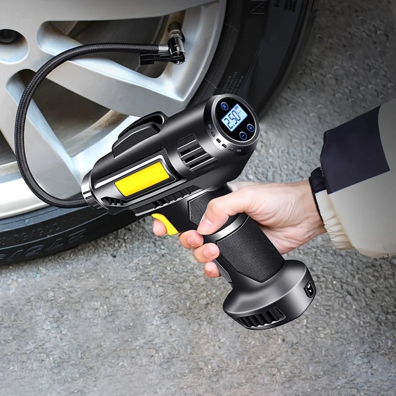 Portable Car Air Compressor with LED Light