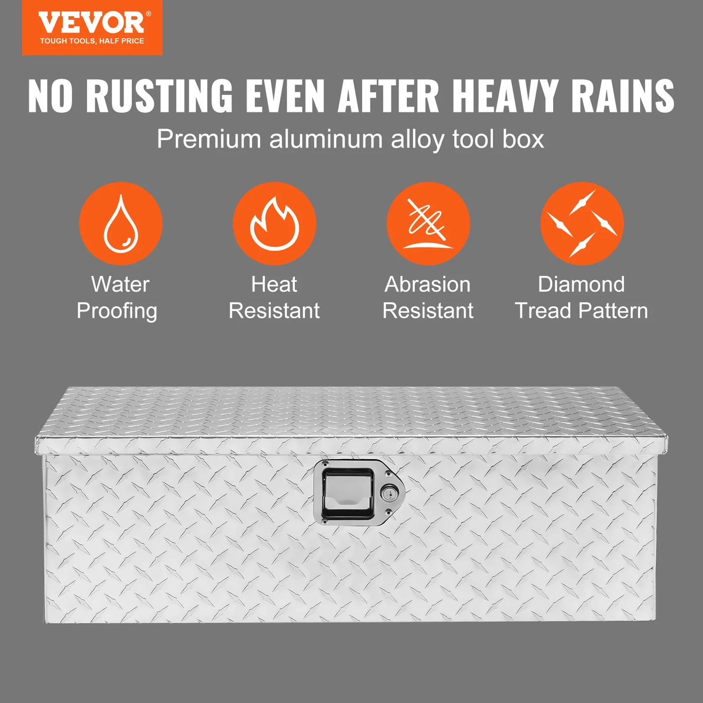 VEVOR Heavy Duty Aluminum Truck Bed Toolbox