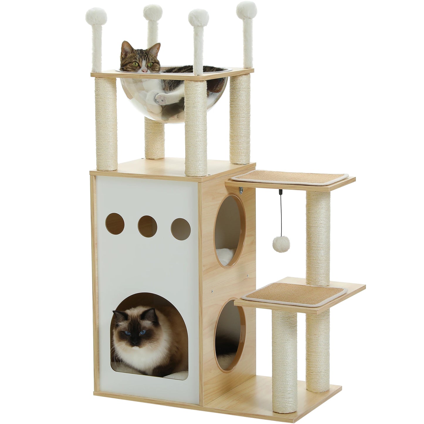 Modern Cat Tree Wooden Cat Tower