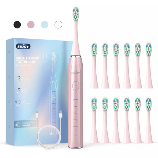 Electric Toothbrush Long Lasting Smart Rechargeable Automatic Ultrasonic