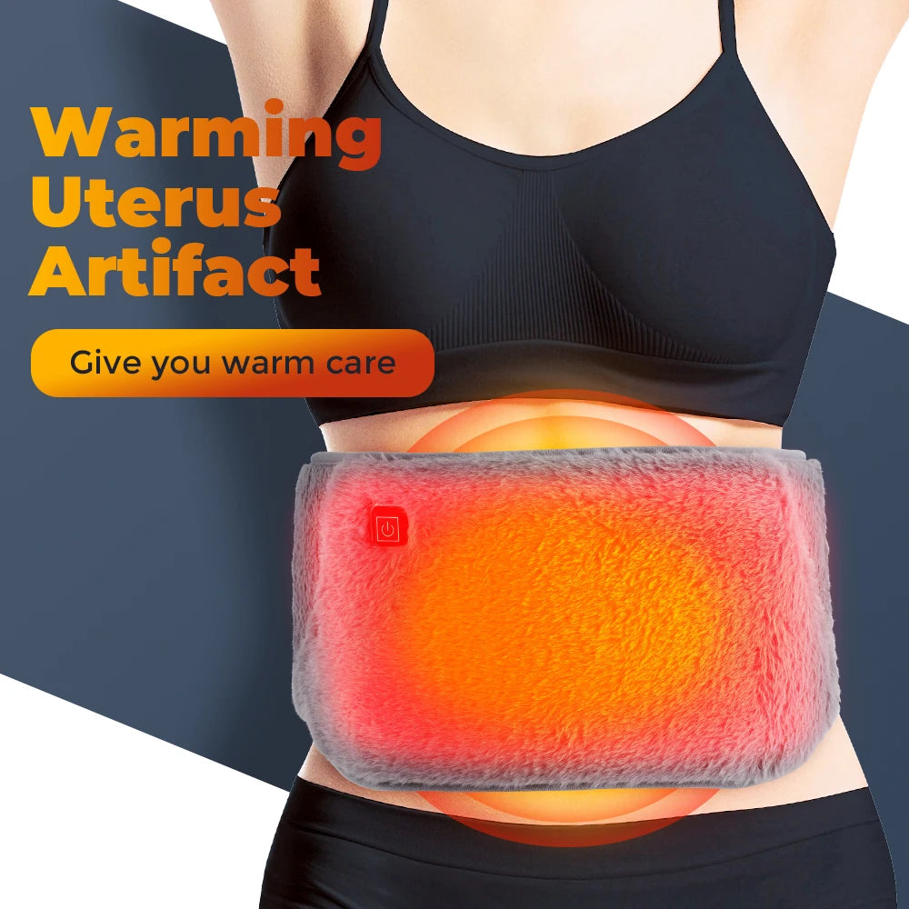 Abdomen Heating Belt Hand Warmer Women Menstrual Pain Relief Therapy Waist Belt