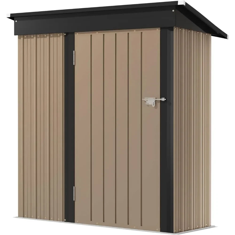 5 x 3 FT Outdoor Metal Garden  Storage Shed