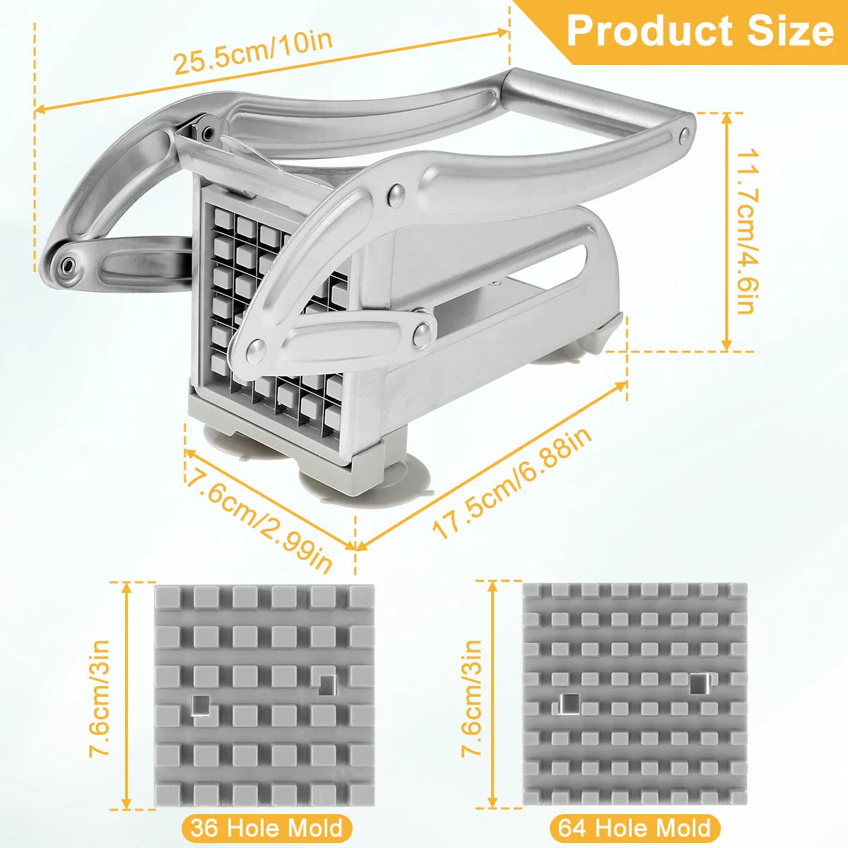 French Fry Cutter Stainless Steel