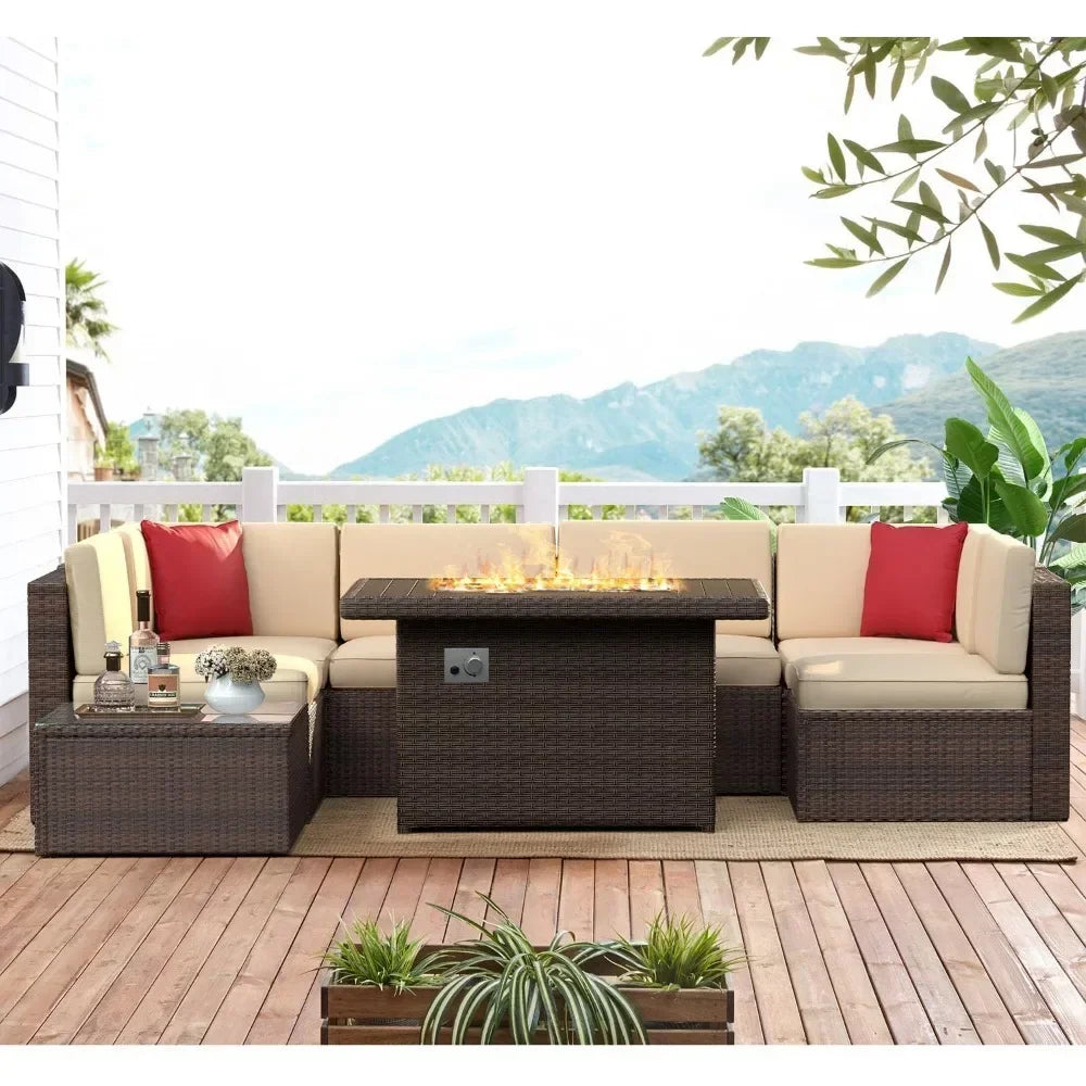 8PCS Wicker Furniture Set