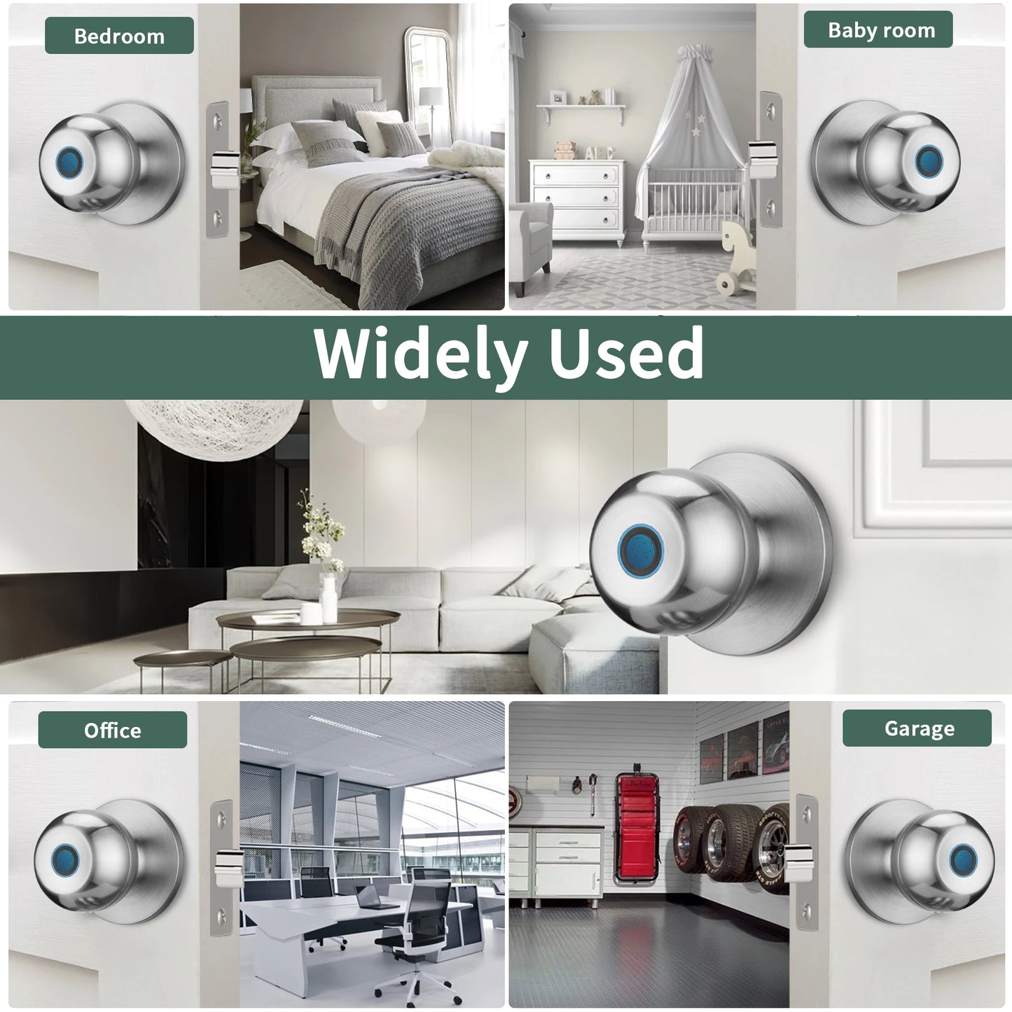 Fingerprint Door Lock Smart Lock Biometric Doorknob